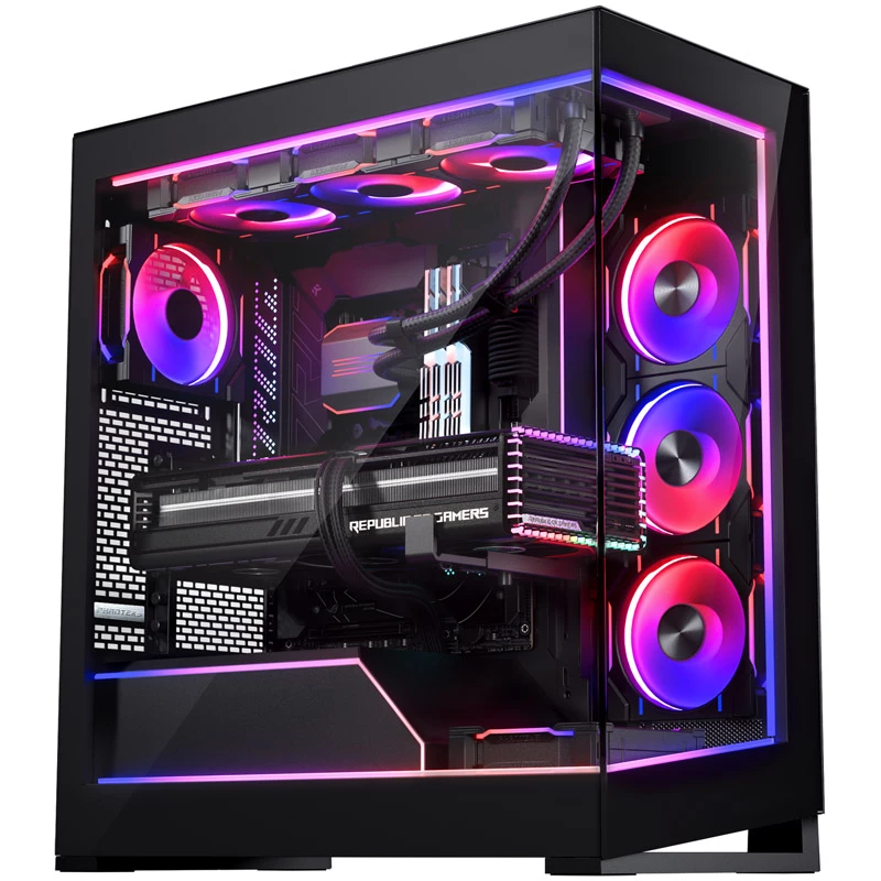 Phanteks NV5 Premium DRGB Kit + Power Hub, 3x do zewnętrznej ramki, 1x osłona kabla płyty głównej - czarny