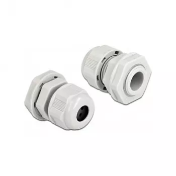 Dławik kablowy DeLOCK 60380 szary plastik 2 szt.
