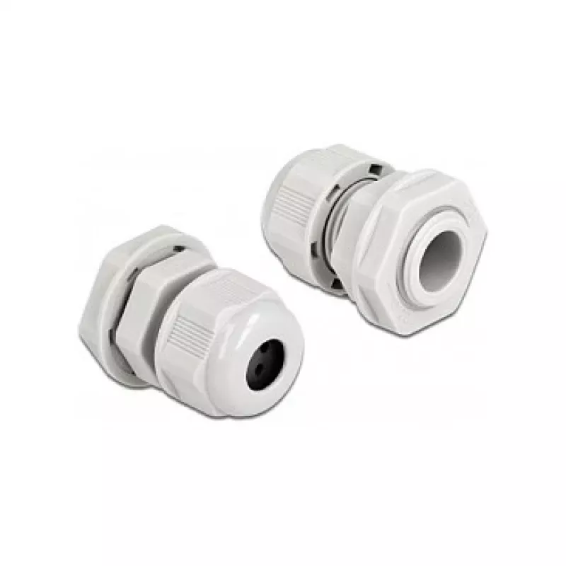 Dławik kablowy DeLOCK 60380 szary plastik 2 szt.