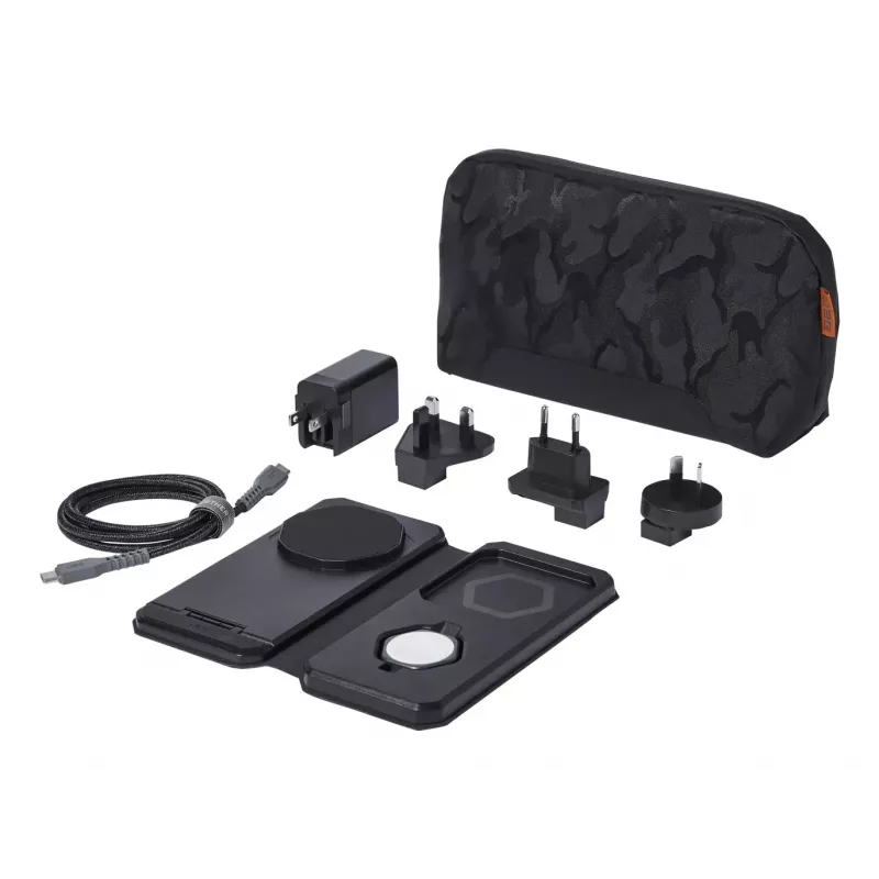 3-w-1 Ładowarka biurkowa Urban Armor Gear SRGE Bezprzewodowa Czarna Szara