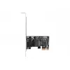 Wewnętrzna karta sieciowa Ethernet LANBERG PCE-1GB-201, PCI Express, 1× RJ-45 Gigabit (1000 Mbit/s), czarna