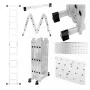 Drabina przegubowa Extralink LAD3X4MP 3X4, 3,55 m (+ PLATFORMA)