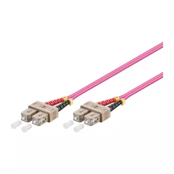 GoodConnections kabel krosowy LWL Duplex OM4 (wielomodowy, 50/125) SC/SC, LSZH, odwracalna polaryzacja, 0,5 m