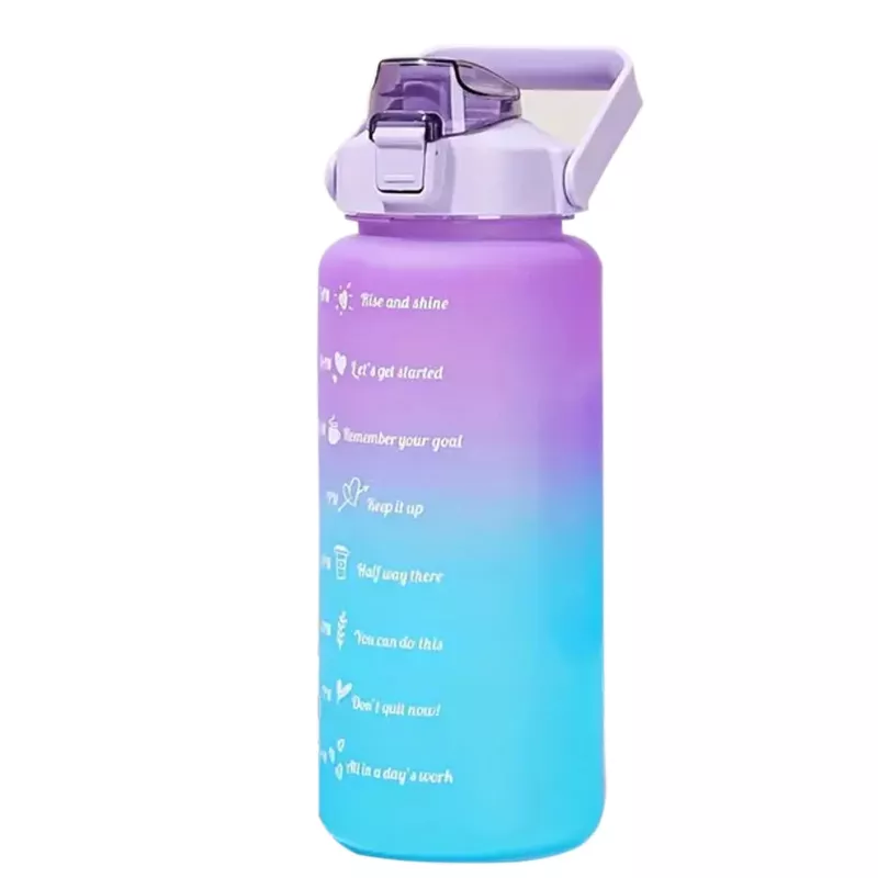 Extralink Motivational Bottle, butelka na wodę, 2000 ml, fioletowo-niebieska, BUT-992