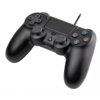 Przewodowy gamepad TRACER SHOGUN PRO Czarny — 16 przycisków, analogowo-cyfrowy, kabel 1,5 m, wibracje, PC/PS4/PS3