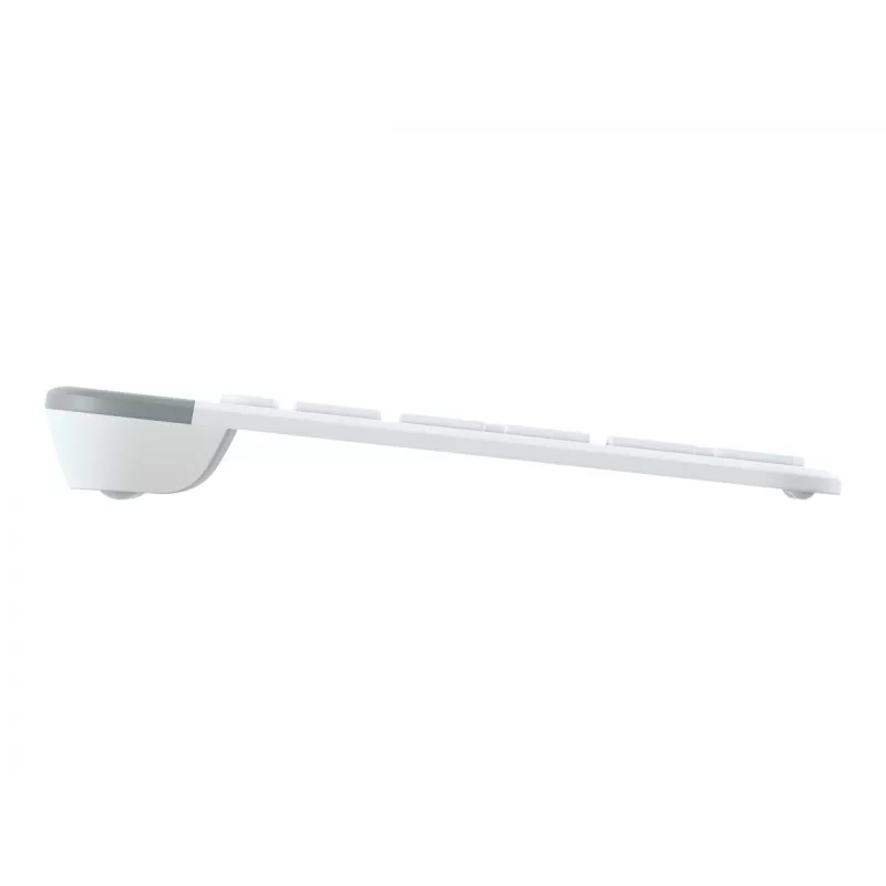 Logitech Slim Wireless Combo MK470 - Zestaw klawiatury i myszy - Bezprzewodowy - 2,4 GHz - Hiszpański - Off-White (920-009199)