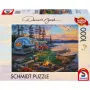 Puzzle schmidt spiele 58533 — 1000 elementów, ilustracja „Sielankowy biwak nad jeziorem”