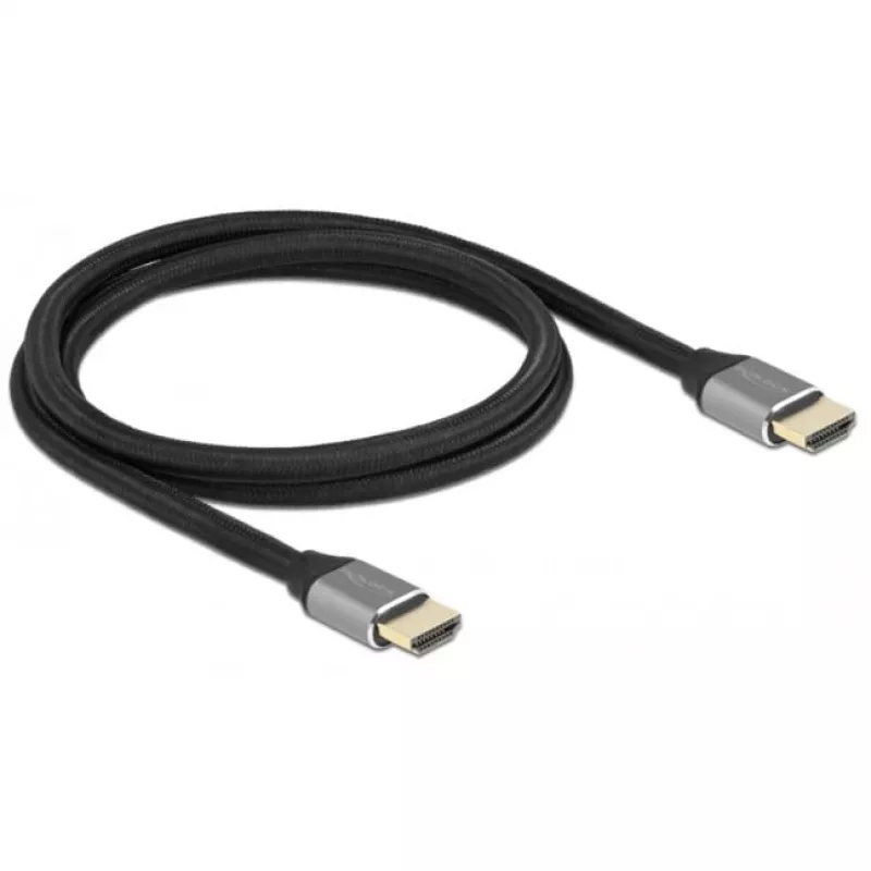 Kabel HDMI DeLOCK Ultra High Speed 48 Gb/s 8K 60 Hz szary 1 m