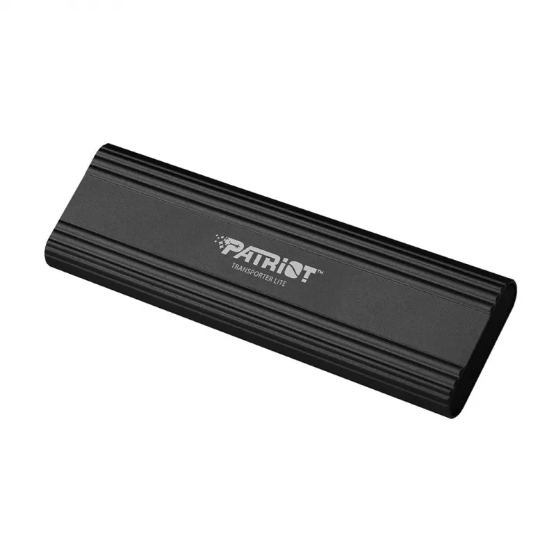 Zewnętrzny dysk SSD PATRIOT TRANSPORTER Lite 1 TB (USB 3.2 Gen 2, 1000 MB/s, aluminium, USB-C)