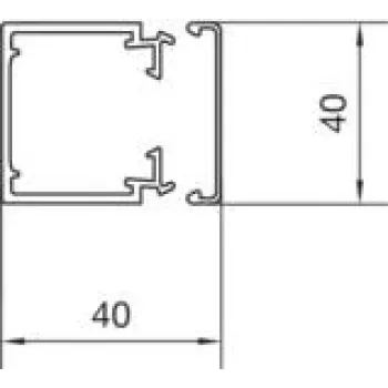 Hager LF4004007035 2m PVC Kabelrinnensystem (LF4004007035)