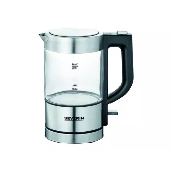 Czajnik elektryczny Severin WK 3472, 0,5 l, srebrny, 1100 W (WK3472)
