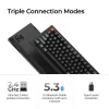 Klawiatura mechaniczna Keychron V1 Ultra 8K — 75% QWERTY, Bluetooth, przewodowa, RGB, czarna