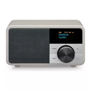 Radio stołowe Sangean DDR-7 Glacier srebrny z cyfrowym tunerem i Bluetooth