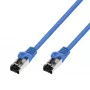 Patchcord LAN Extralink Cat.8.1 S/FTP 1m 40G niebieski, kabel miedziany skrętka