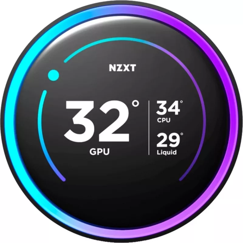NZXT KRAKEN Elite V2 240 Liquid Cooling Display Czarny RL-KN24E-B2 (RL-KN24E-B2)