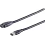 Kabel FireWire Tecline 39805 5m 6-p 9-p Czarny