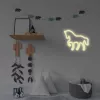 Neon LED MANTA SNL103WH — motyw konia, biały