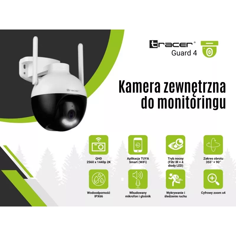 Kamera monitorująca Tracer 47376 GUARD 4 HD