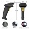 Przewodowy ręczny skaner kodów kreskowych 1D/2D QOLTEC 50853 — USB, obudowa ABS, kabel 1,65 m, 97×65×167 mm, 105 g