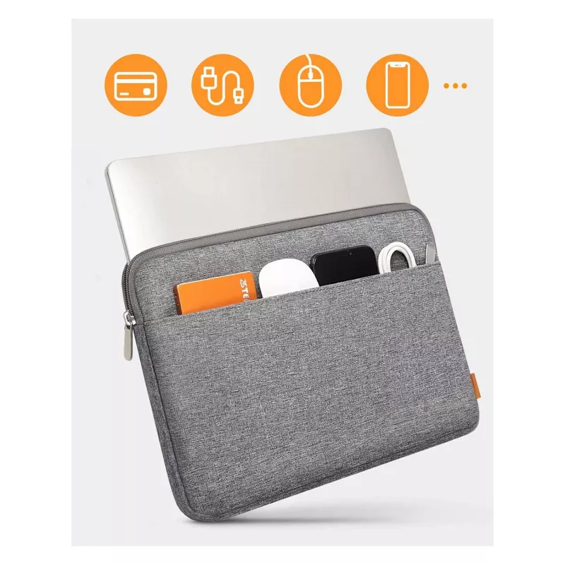 Etui rękaw Inateck LB01005 do urządzeń o przekątnej 33,8 cm (13,3 cala), szary