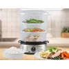 Parowar Beper BC.250 3 kosze Blatowy 800 W Stal nierdzewna