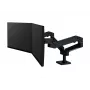 Ergotron LX Pro - Zestaw montażowy (podwójne ramię) - modułowy - na 2 monitory LCD - obok siebie - aluminium - czarny - rozmiar ekranu: do 68,6 cm (do 27 cali) (45-686-292)