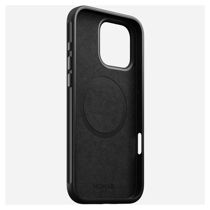 Pokrowiec na telefon Nomad NM01693185 do Apple iPhone 16 Pro Max, skóra/TPU/PC, czarny, pasuje do ekranu 17,5 cm (6,9 cala)