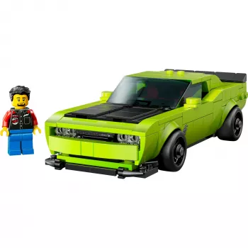 Samochodowy zestaw konstrukcyjny LEGO Speed Champions Dodge Challenger SRT Hellcat 77237 — 390 elementów, 1 minifigurka, wiek 9+