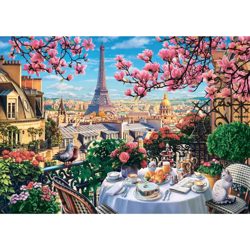 Puzzle Schmidt Spiele Śniadanie w Paryżu — 1000 elementów, model 58876