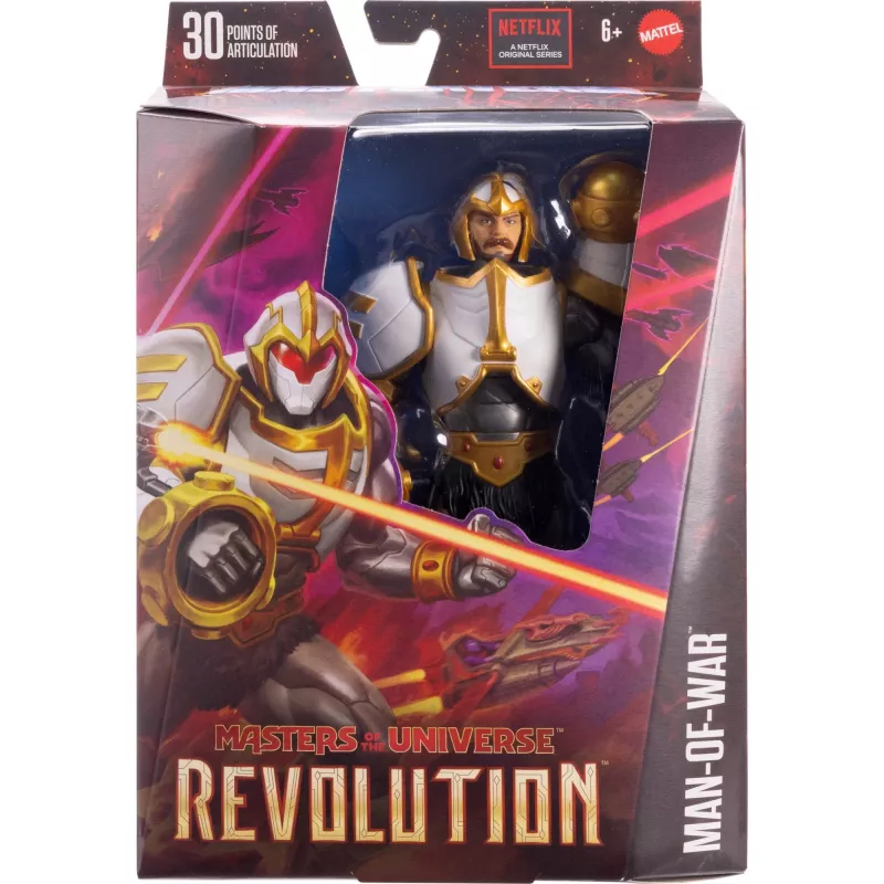 Figurka akcji MATTEL Masters of the Universe Masterverse Revolution Man-Of-War Duncan, kolekcjonerska, skala 6 cali