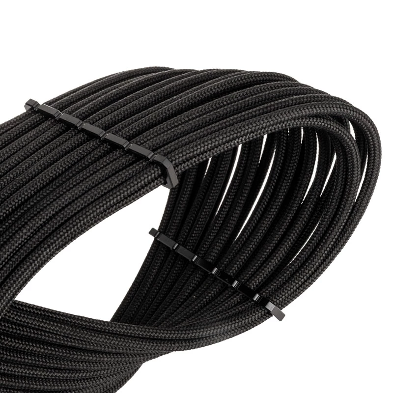 BitFenix Alchemy Kabel przedłużający 4-Pin-ATX12V, 45 cm, w oplocie - czarny