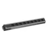 Bachmann 300.001 przedłużacz zasilania 2 m 9 gniazd AC do użytku wewnętrznego Czarny, Szary