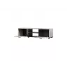 Szafka RTV cama meble SOHO 140x43x37 cm — blat kaszmirowy, stelaż czarny