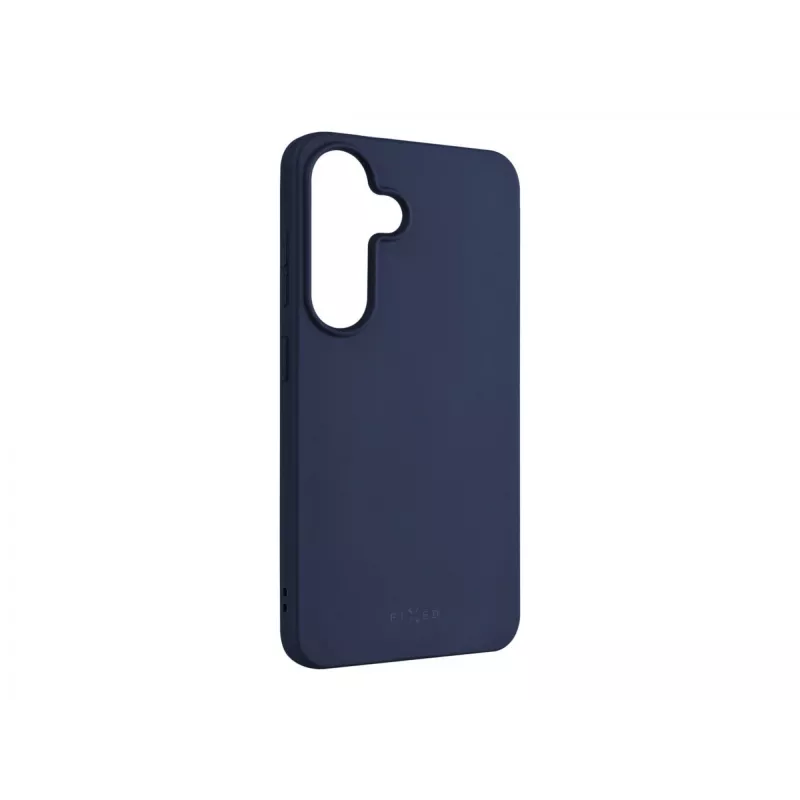 Etui ochronne FIXED do Samsung Galaxy S25 — gumowe, niebieskie