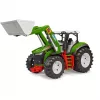 BRUDER Traktor z ładowaczem czołowym model BR-03451 – wytrzymały traktor zabawka z ruchomym ładowaczem