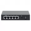 Przełącznik Gigabit 5xPoE Passthrough zasilany przez PoE lub AC, 68W