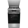 Gorenje GKS5C71XF Wolnostojąca kuchenka z piekarnikiem Srebrny
