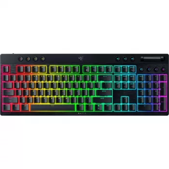 Mechaniczna klawiatura niskoprofilowa Razer CzarnyWidow V4 — przełączniki pomarańczowy, Bluetooth