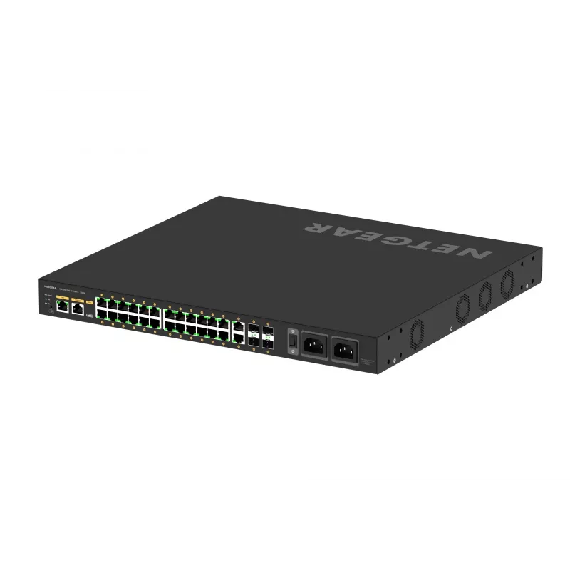 NETGEAR GSM4230UP Zarządzalny przełącznik L2/L3 Gigabit Ethernet (10/100/1000) z zasilaniem przez Ethernet (PoE) 1U Czarny