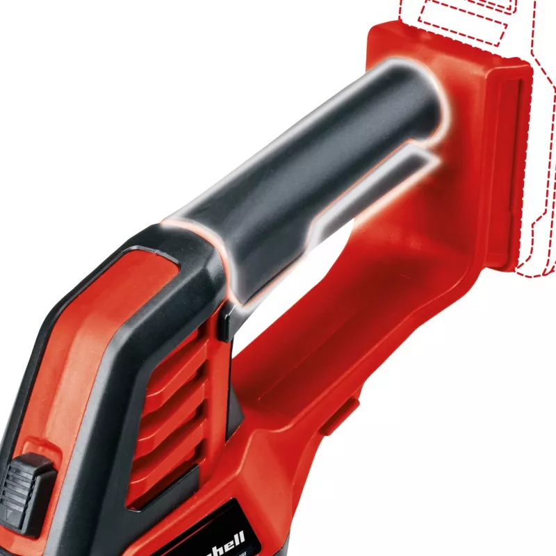 Bezprzewodowe nożyce do trawy Einhell GE-CG 18/100, 8 mm, 18 V, litowo-jonowe (Li-Ion), czarne, czerwone