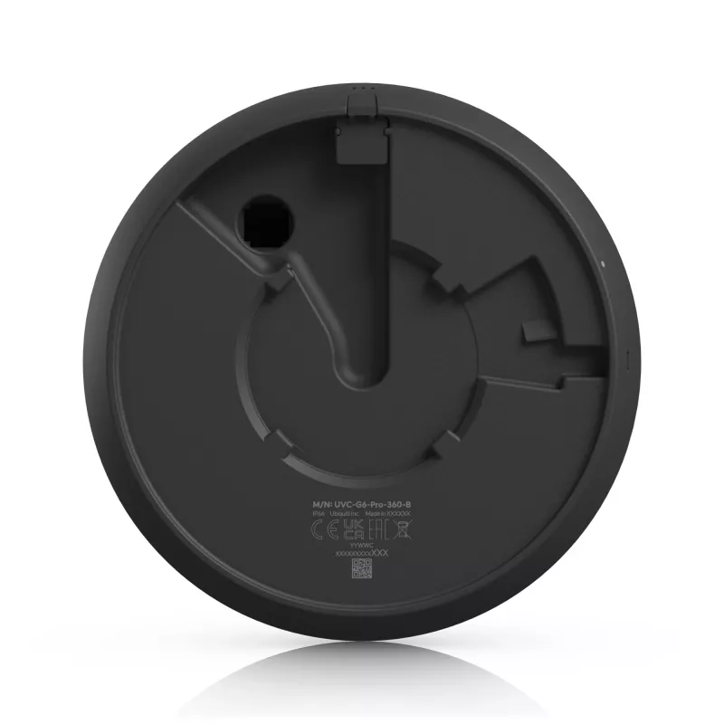 Kamera IP UBIQUITI G6 Pro 360 — kopułkowa, wewnętrzna/zewnętrzna, 3504×3504, przetwornik 1/1,6 cala, kąt widzenia 180°, IR 15 m, przewodowa