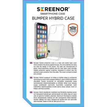SCREENOR BUMPER etui na telefon komórkowy dla iPhone 15 Plus 6.7 cala — TPU przezroczyste