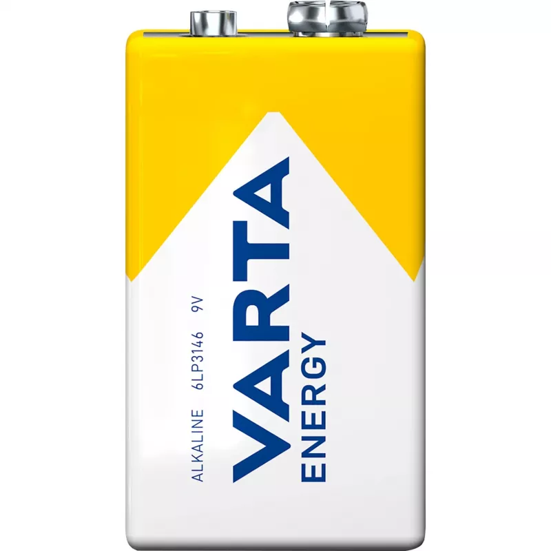 Bateria Varta ENERGY 9 V Alkaliczna — 9 V, wysokość 48,5 mm, 46 g, 1 szt.