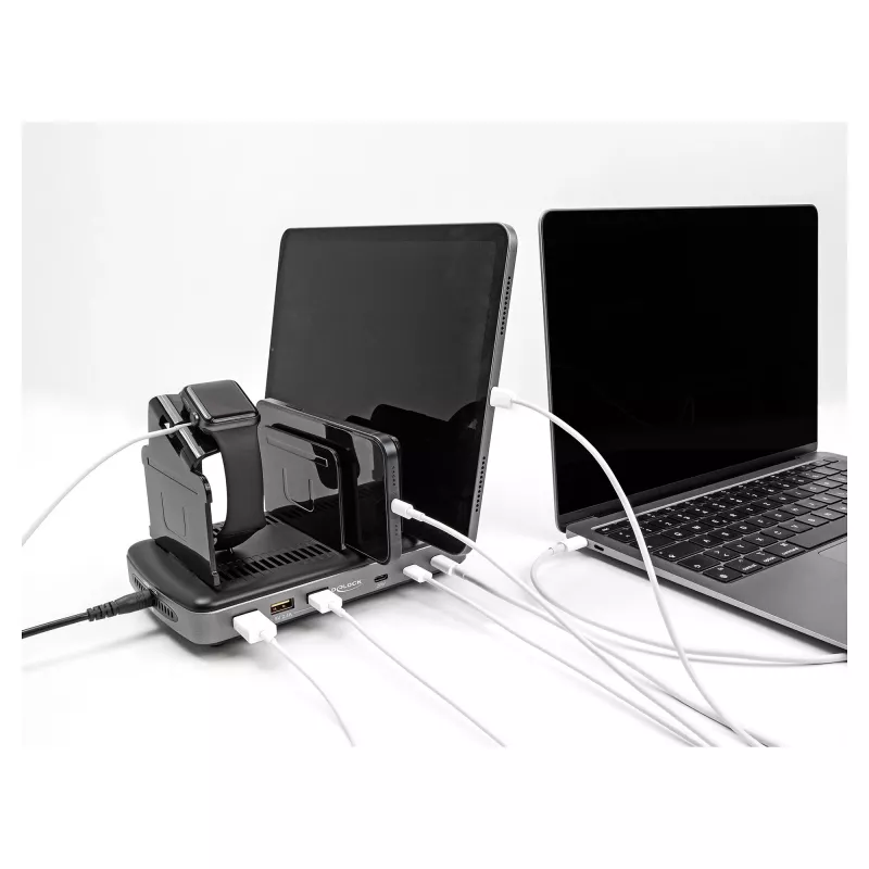 DeLOCK Stacja ładująca USB 3 x USB Type-C PD 3 x USB Type-A 112 W