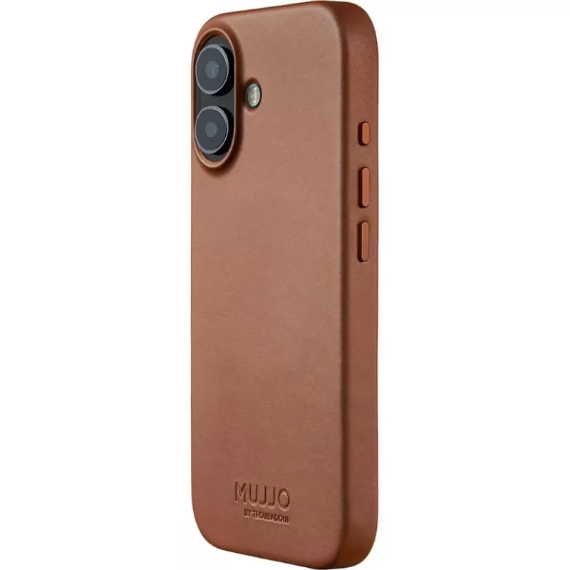 Mujjo Full Leather Case MagSafe etui do iPhone 17 Brązowy