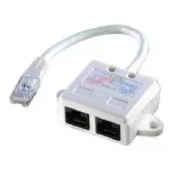 Adapter T - rozdzielacz zasilania - RJ-45 (M)