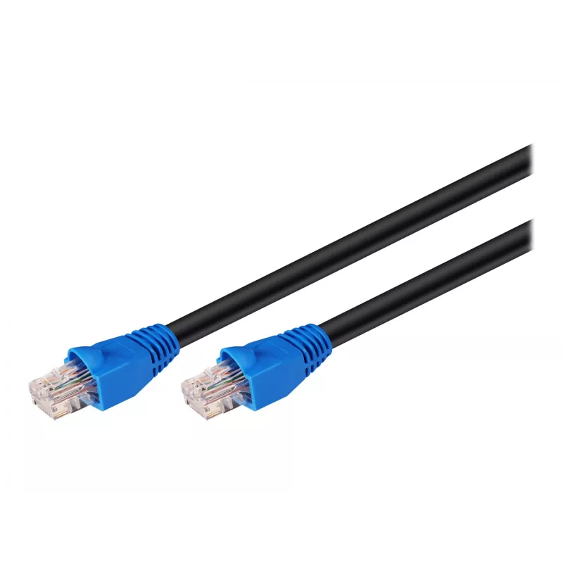 Przewód krosowy Ethernet Goobay 94393 Czarny