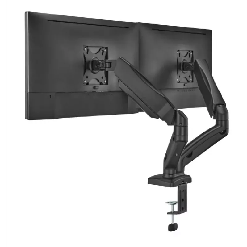 Ramie do monitora up up Economical Interactive Counterbalance Dual Monitor Arm matowa czerń VESA 75x75/100x100