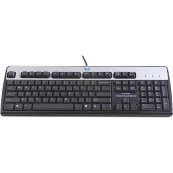 HP 701429-061 klawiatura USB QWERTY włoska czarna, srebrna