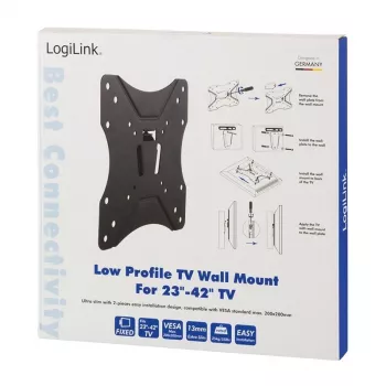 Uchwyt TV LogiLink BP0004 106,7 cm (42 cale) Czarny